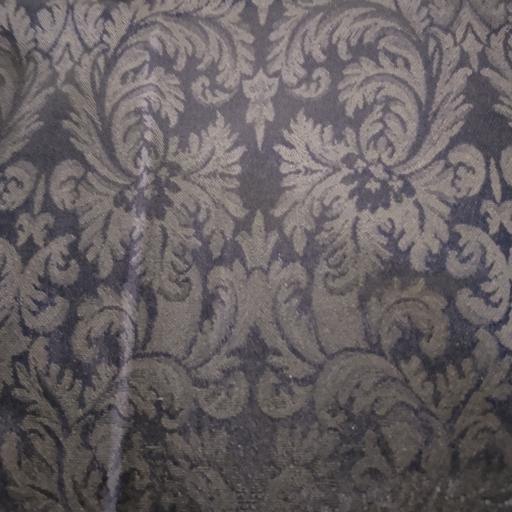 NEW,  Satin Square Navy Tonal Fabric Dinner Table Cloth 52" x 52"